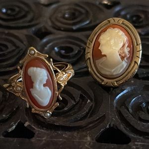 Avon Cameo Ring Cameo Stick Pin